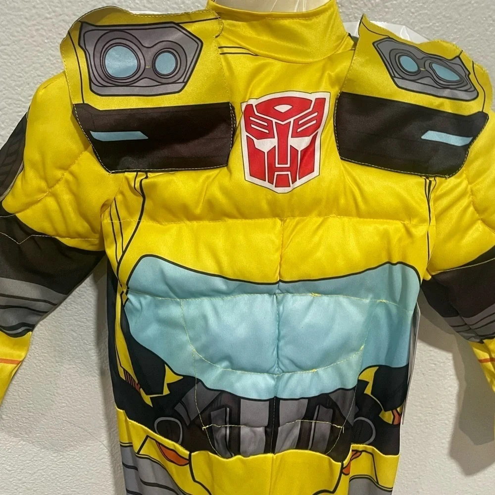 TRANSFORMERS kids “BUMBLEBEE” quilted muscle Halloween costume-various